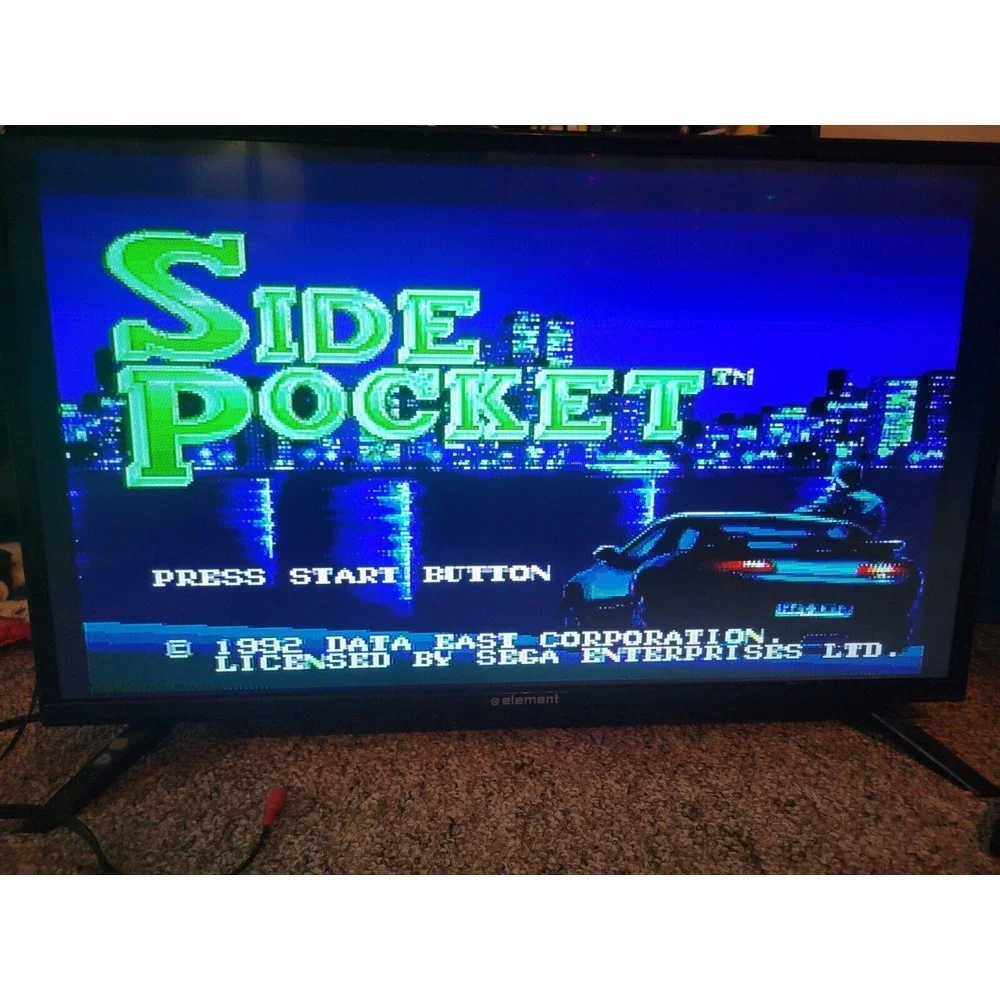 Side Pocket Sega Genesis Video Game Complete in‎ Box